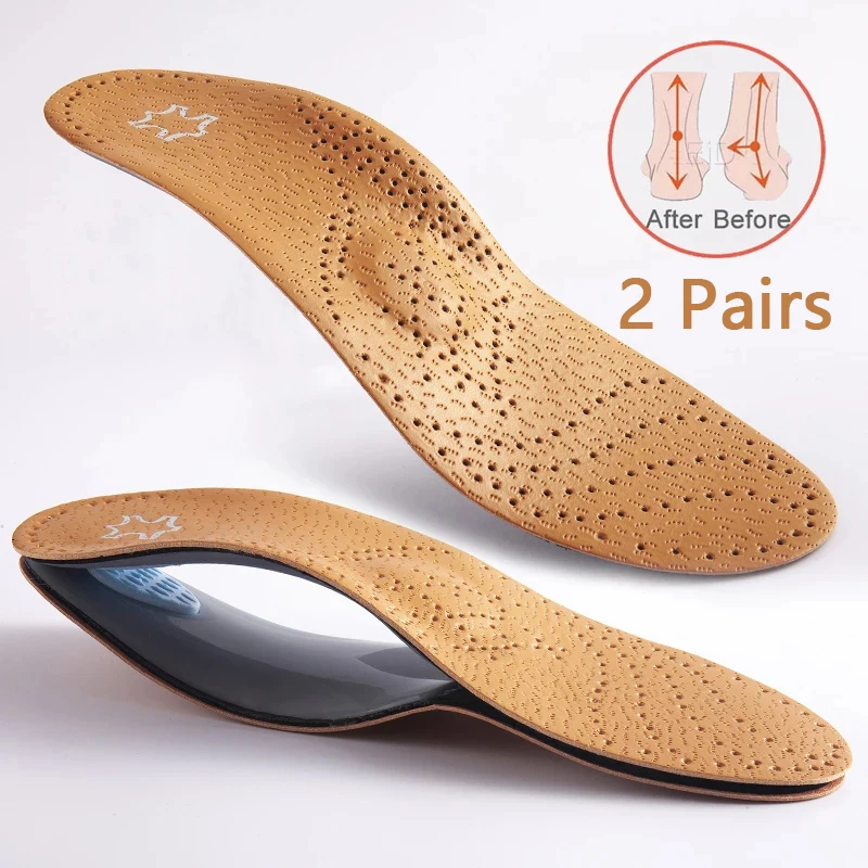 The Sneaker Care - 2Pairs Unisex Lederen Orthopedische Binnenzool Orthopedische