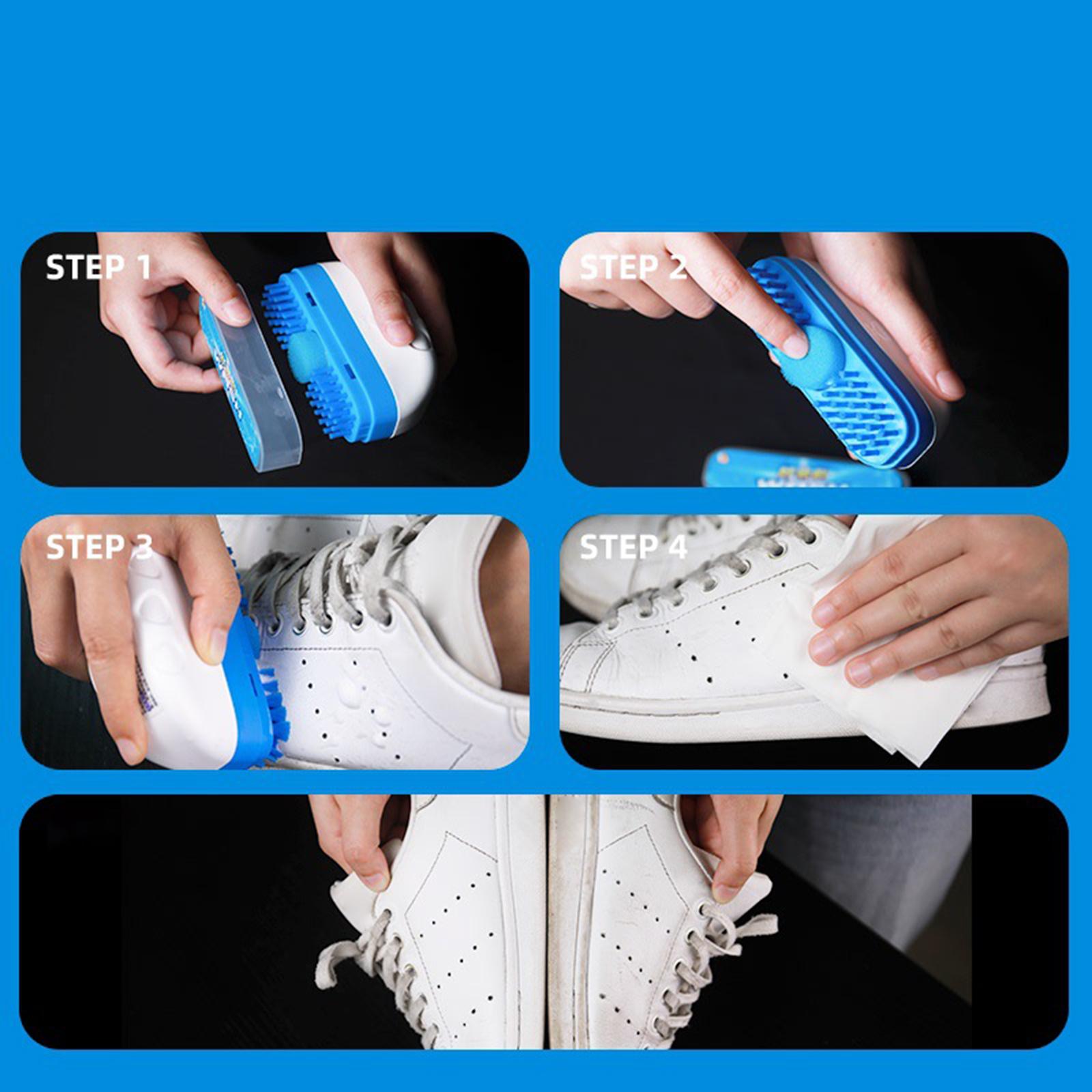 Sneaker Care Whitener - Witte Sneakersreiniger Waterloos Schuim Witmaker Schoenverzorgingsset