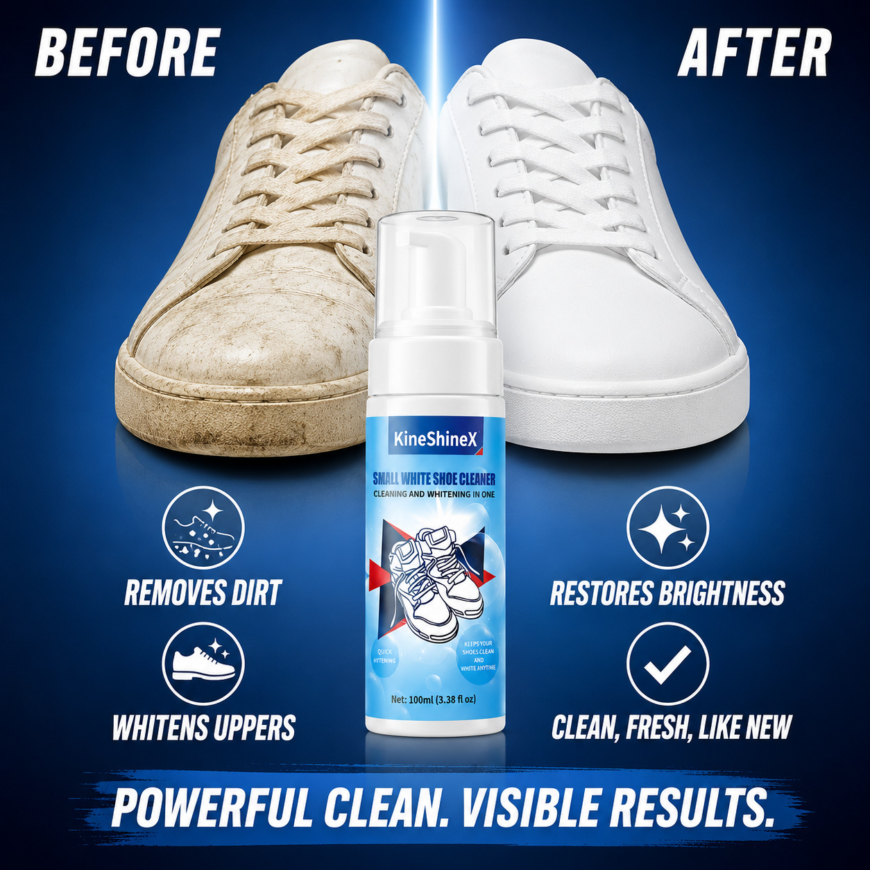 Care For Sneaker - Gihen Schoenreinigingssets Waterloze Schuimschoenreiniger met Schoenborstel