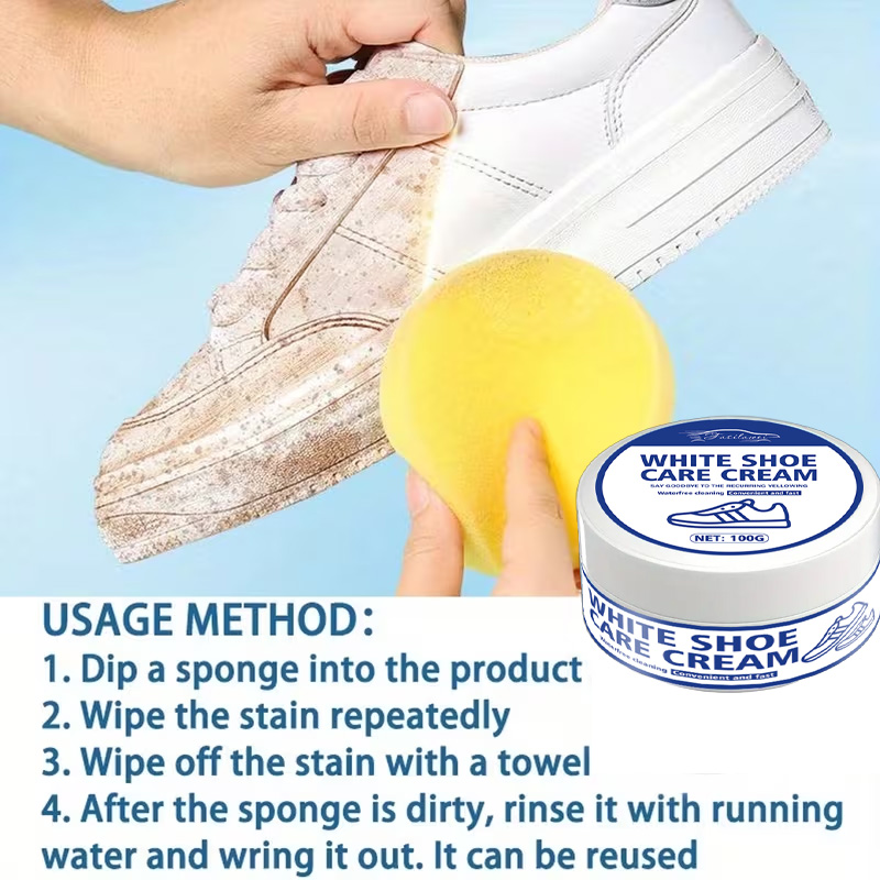 Witte sneakerverzorgingscrème  - Sneaker Care Whitener recensie en prijs