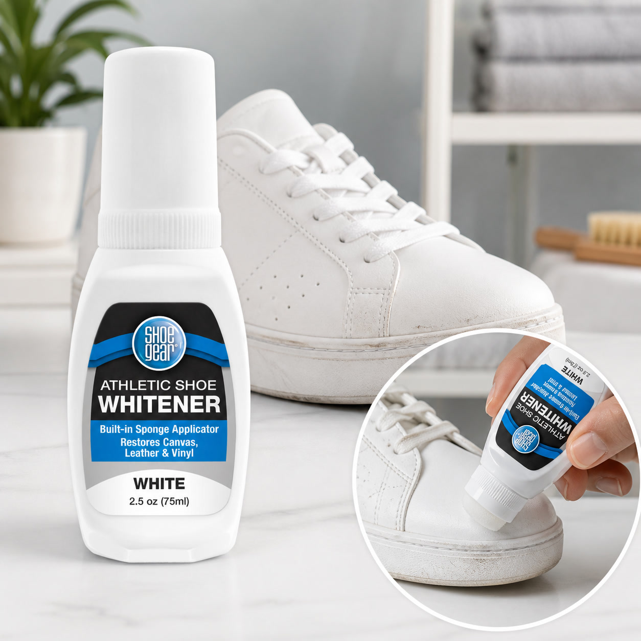 Vloeibare schoenwitmaker 2.5oz - Sneaker Care Whitener recensie en prijs